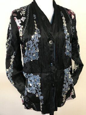 Citron Santa Monica silk blend jacket in size Medium